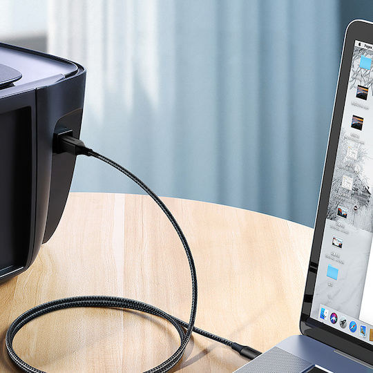 Ugreen Regular USB 2.0 Cablu USB-C bărbătesc - USB-B Negru 1m (45034)