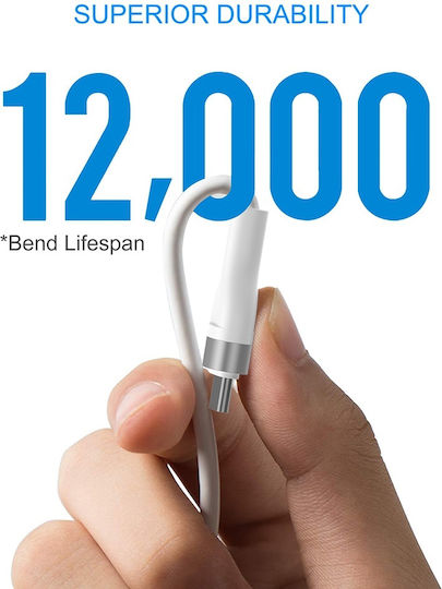 Lito USB 2.0 Kabel USB-C männlich - USB-A 60W Weiß 1.2m