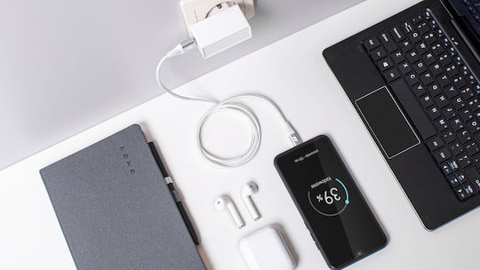 Rebel Regular USB 2.0 Cablu USB-C bărbătesc - USB-A Alb 0.5m (RB-6001-050-W)