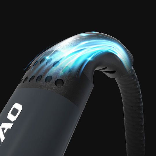 Dudao Braided USB 2.0 Cable USB-C male - USB-C 60W Μαύρο 1.2m 304004-181521