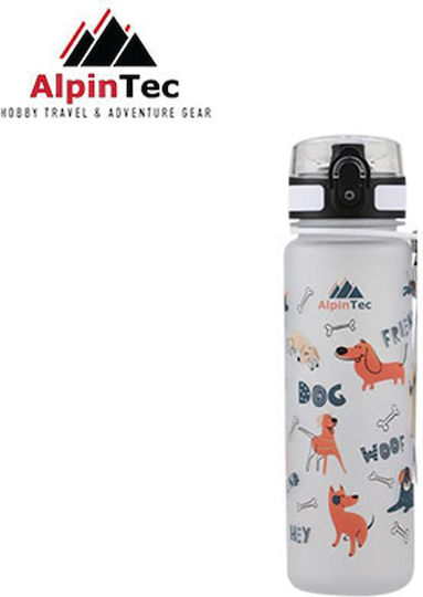 AlpinPro Παιδικό Παγούρι Πλαστικό Non Spill Λευκό 500ml