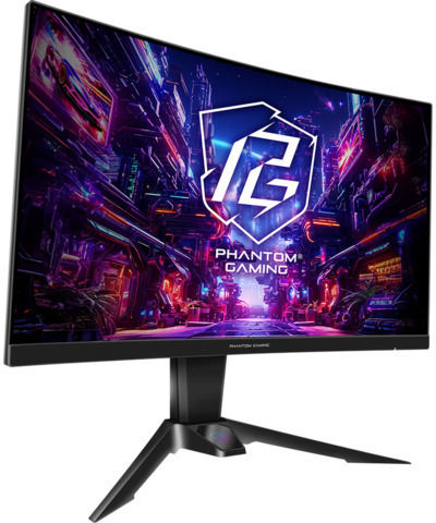 ASRock Phantom Gaming PG27QRT2A VA HDR Curved Gaming Monitor 27" QHD 2560x1440 180Hz με Χρόνο Απόκρισης 5ms GTG