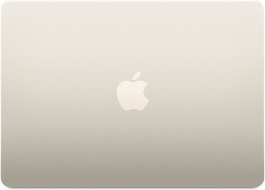 Apple MacBook Air 13" (2024) 13.6" Retina Display (M3-8-Kern/16GB/256GB SSD/8-Kern-GPU) mit Ladegerät 30W Starlight (Tastatursprache Internationales Englisch)