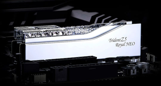 G.Skill Trident Z5 Royal Neo RGB 48GB DDR5 RAM с 2 модула (2x24GB) и Скорост 8000 за Настолен Компютър