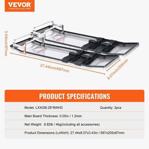 Vevor Επιγονατίδες Σκυροδέματος 28'' X 8'' Ιμάντες Φινίρισμα Σκυροδέματος Hntxgbbxghbdo21dgv0