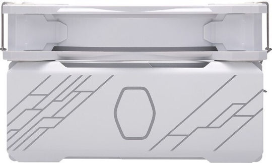 CoolerMaster Hyper 212 Halo Ψύκτρα Επεξεργαστή για Socket AM4/AM5/1200/115x/1700 με ARGB Φωτισμό Λευκή