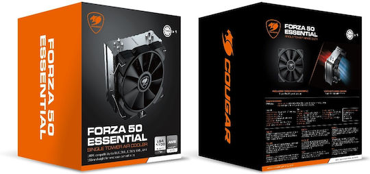Cougar Forza 50 CPU Cooling Fan for AM4/AM5/1200/115x/1700 Socket
