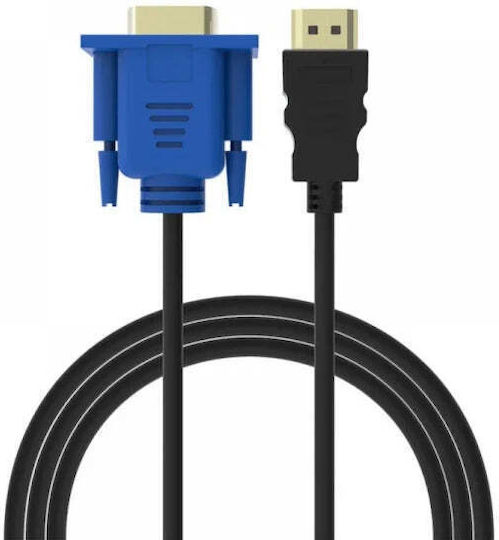 Cable HDMI male - VGA male 3m Μαύρο