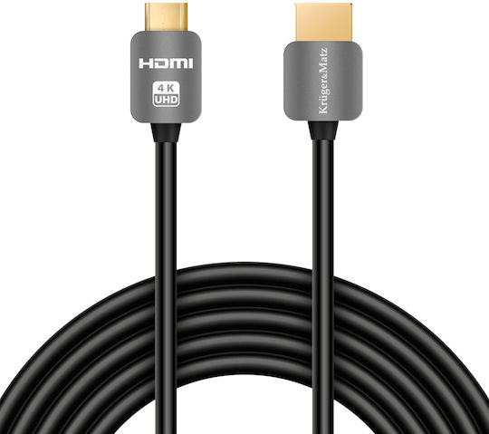 Kruger & Matz Cable HDMI male - mini HDMI male 1.8m Μαύρο