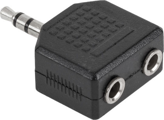 Converter 3.5mm male to 3.5mm 2x female 1pcs 403016