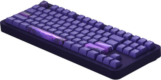 Dark Project ALU87B Celestial Gaming Mechanische Tastatur Tenkeyless mit RGB-Beleuchtung (Englisch UK) Lila