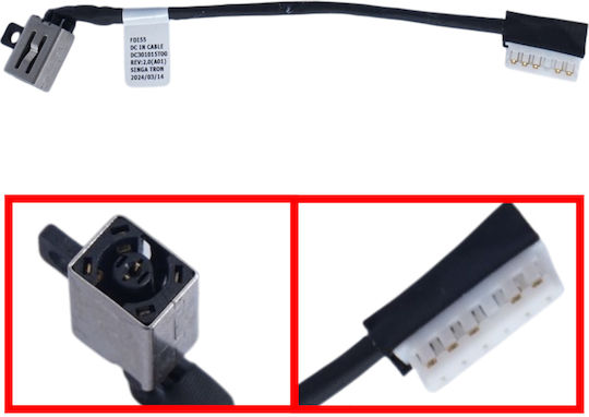 Laptop Power Socket with Cable for Dell Inspiron 15 3520