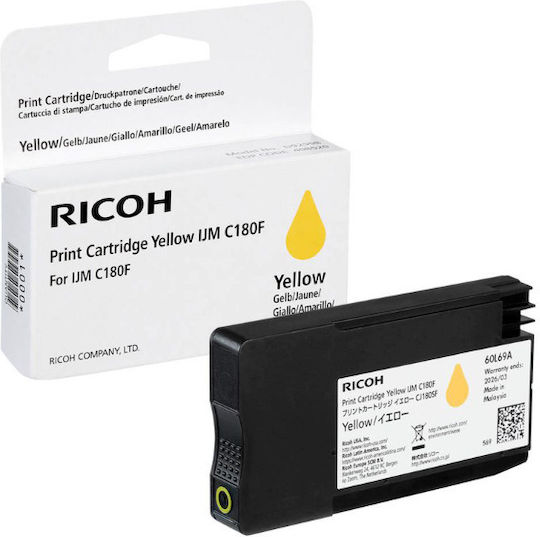 Ricoh Γνήσιο Μελάνι Εκτυπωτή InkJet Κίτρινο (408520)