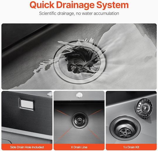 Vevor Faucet Single QRSSCTSPDC689LBYCV0