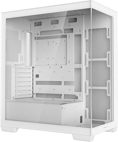 Deepcool CG580 Gaming Midi-Turm Computergehäuse mit Seitenfenster Weiß
