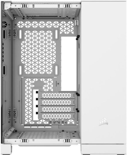 Corsair iCUE 2500X RGB Gaming Mini tower Carcasă Calculator cu Fereastră Laterală Alb