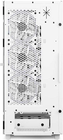 Sharkoon REV300 Gaming Full Tower Κουτί Υπολογιστή με Πλαϊνό Παράθυρο και RGB Φωτισμό Λευκό