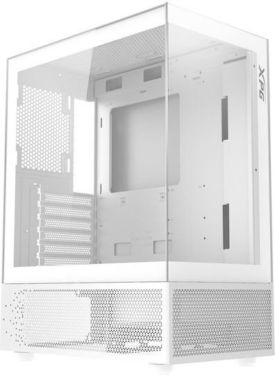 Adata Invader X Gaming Midi Tower Κουτί Υπολογιστή με Πλαϊνό Παράθυρο και RGB Φωτισμό Λευκό
