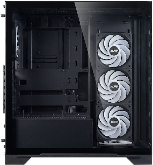 Adata Invader X Gaming Midi Tower Computer Case with Side Window Black