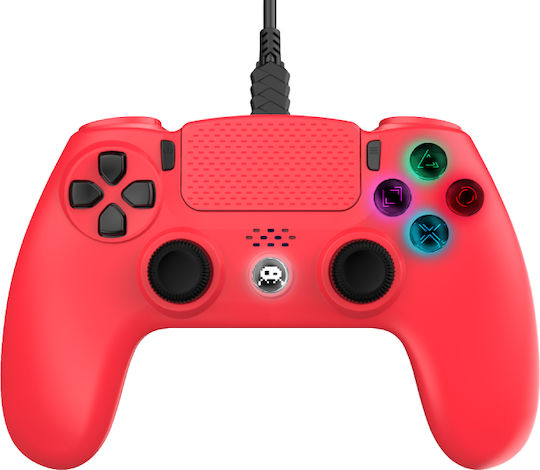 Freaks and Geeks 140061H Ενσύρματο Gamepad για PS4 Κόκκινο