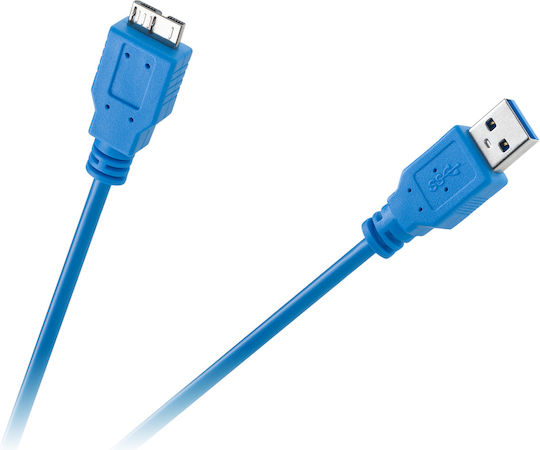 Cabletech Regular USB 3.0 spre micro USB Cablu Albastru 1.8m (DM-2902) 1buc