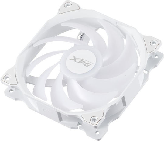 Adata XPG Vento 120 Case Fan 1200rpm 45.3cfm with ARGB Lighting and 3-Pin Connection 3pcs White