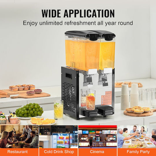 Vevor Juice Cooler 2x10lt SYYLJJBSJXS1LN0XAV2