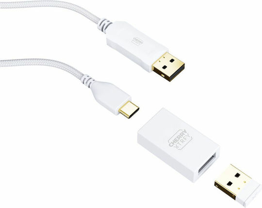 Cherry XTRFY M64 Ασύρματο Gaming Ποντίκι 26000 DPI Λευκό