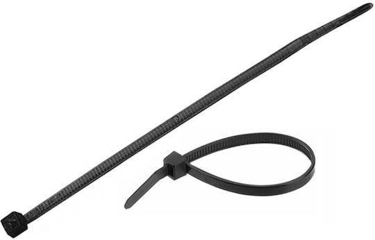 Showood Pack of 100pcs Black Plastic Cable Ties 200x3.5mm 64-A-M2322