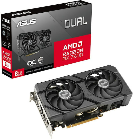 Asus Radeon RX 7600 8ГБ GDDR6 Dual Evo OC Видеокарта