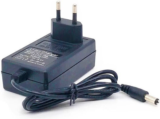Универсално Захранващо Блокче 12.6V 2A с Мощност 25.2W Зарядно Устройство За Литиеви Батерии DC 18650 с Цилиндричен Жак