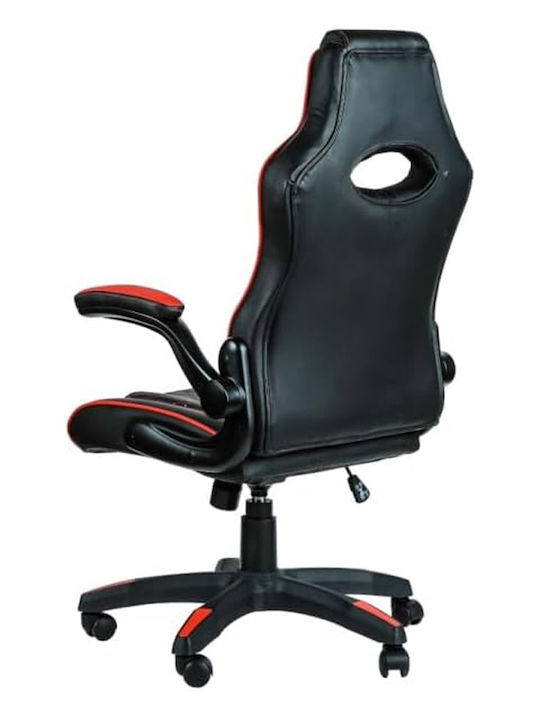 Byte Zone Sniper Καρέκλα Gaming Δερματίνης με Ρυθμιζόμενα Μπράτσα Μαύρο / Κόκκινο