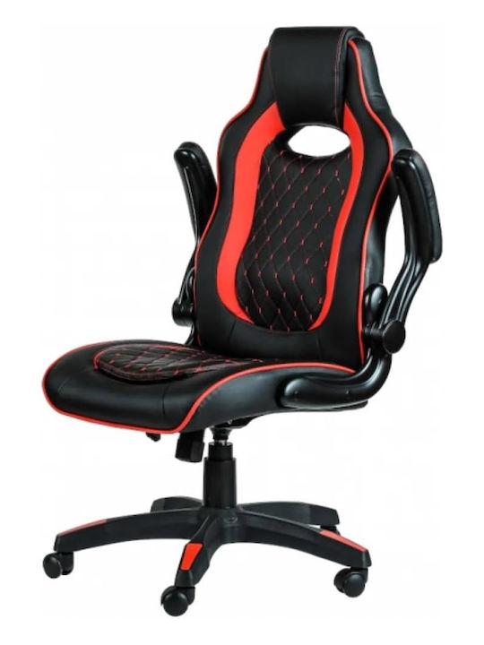 Byte Zone Sniper Καρέκλα Gaming Δερματίνης με Ρυθμιζόμενα Μπράτσα Μαύρο / Κόκκινο
