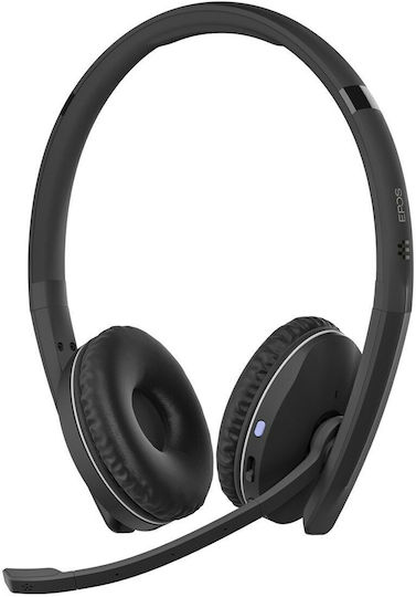 Epos Adapt 261 Binaural Drahtlos Auf dem Ohr Multimedia-Headsets mit Mikrofon und Verbindung Bluetooth / USB-C in Schwarz Farbe