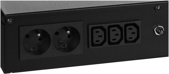 Ever ECO Pro 700 AVR CDS 19" 2U UPS Line-Interactive 700VA 420W με 3 Πρίζες