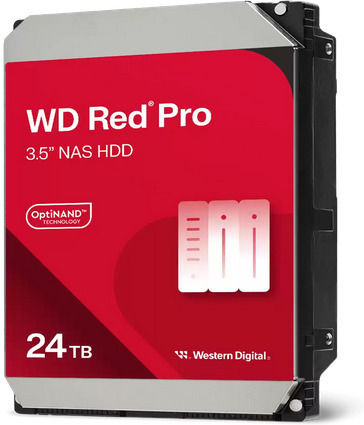 Western Digital Red Pro 24000ГБ Хард диск Σκληρи дискове 3.5" SATA III 7200обороти в минута с 512МБ Кеш за NAS