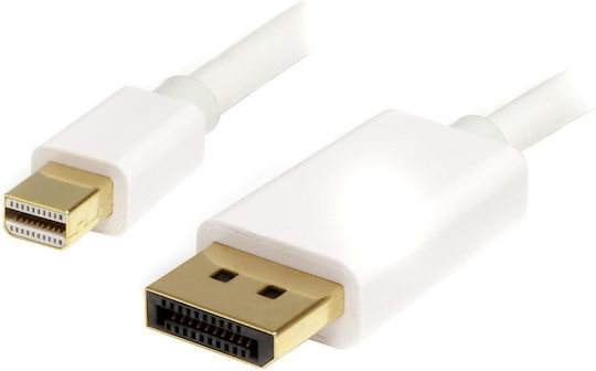 StarTech Cable DisplayPort male - mini DisplayPort male 1m Μαύρο (MDP2DPMM1M)