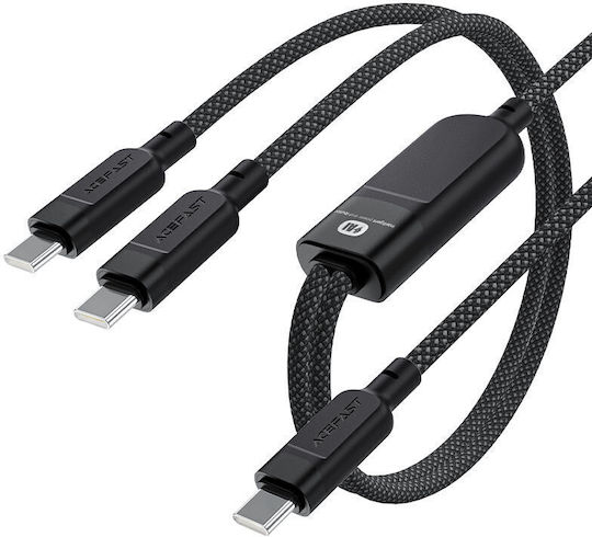 Acefast Regulär USB zu Typ-C,TC-TC Kabel 5A Schwarz