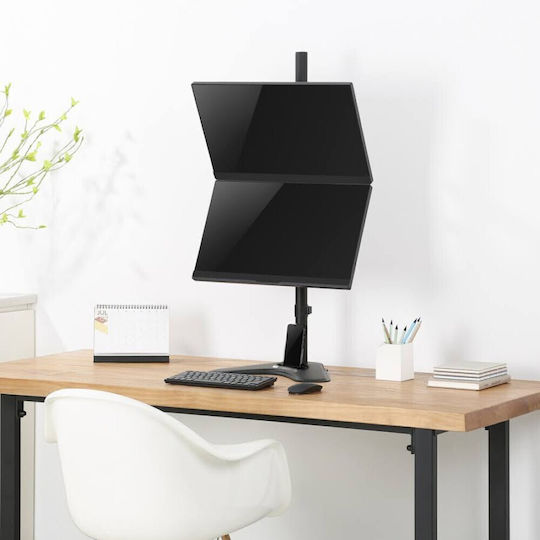 Techly ICA-LCD 2520V2 Стойка за 2 Монитори до 32" Черна