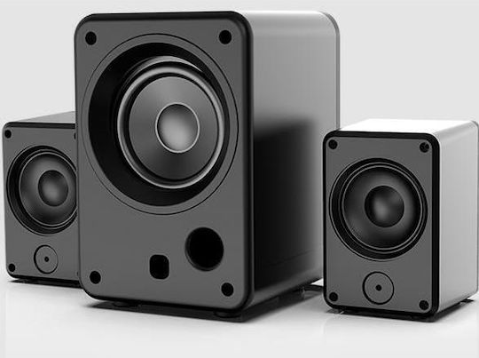 Xtrike Me SK-612 Компютърни тонколони 2.1 с RGB осветление и мощност 11W в Черен цвят