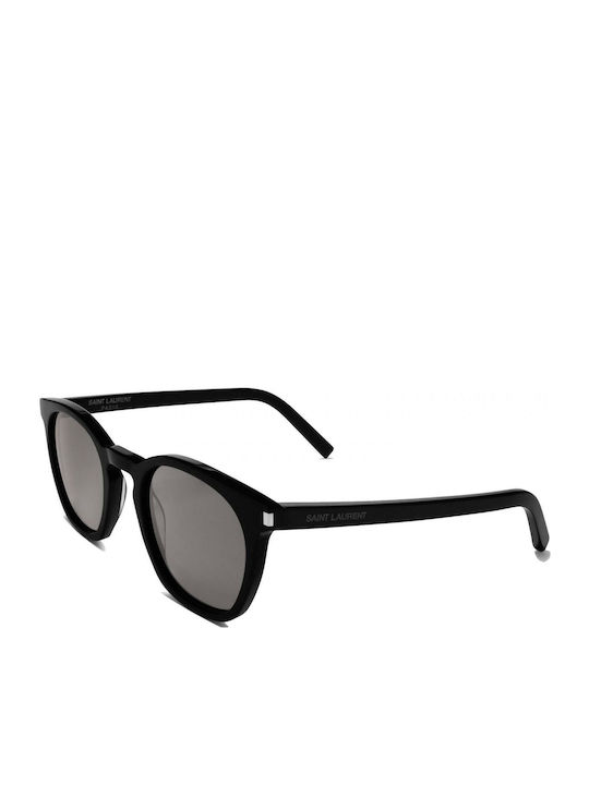 Ysl Unisex Sunglasses with Black Plastic Frame and Black Lens SL28 002
