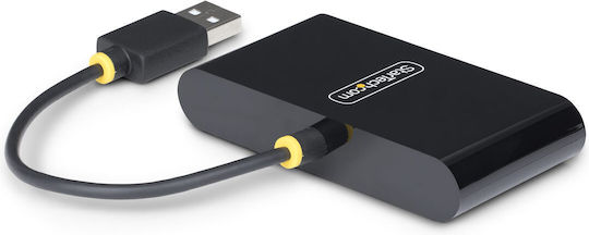 StarTech USB 2.0 Хъб 4 порта с връзка USB-A