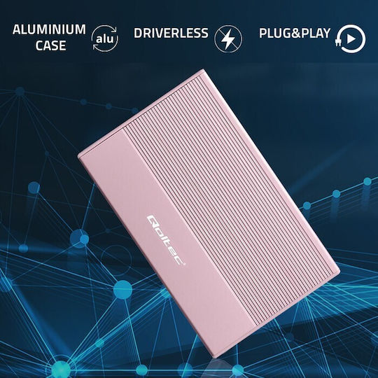 Qoltec 52279 Θήκη Προστασίας Ροζ