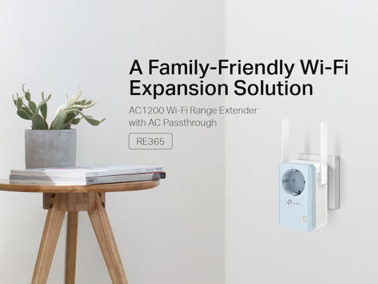 TP-LINK RE365 v3 WiFi удължител Двулентов (2.4 и 5GHz) 1200Mbps