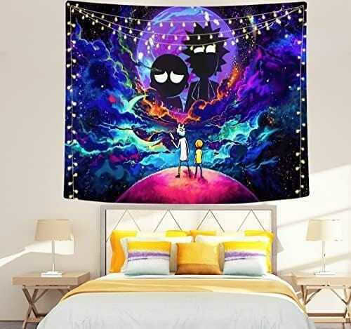 Tapiserie de Perete din Material Textil Rick Morty 200 X 150 Cm Tapiserie de Perete din Material Textil Rick Morty 200 X 150 Cm