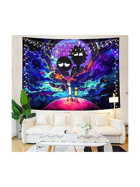 Stoff Wandteppich Rick Morty 200 x 150 cm