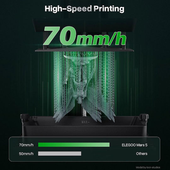 Elegoo Mars 5 Eigenständig 3D Drucker Harz mit USB Verbindung