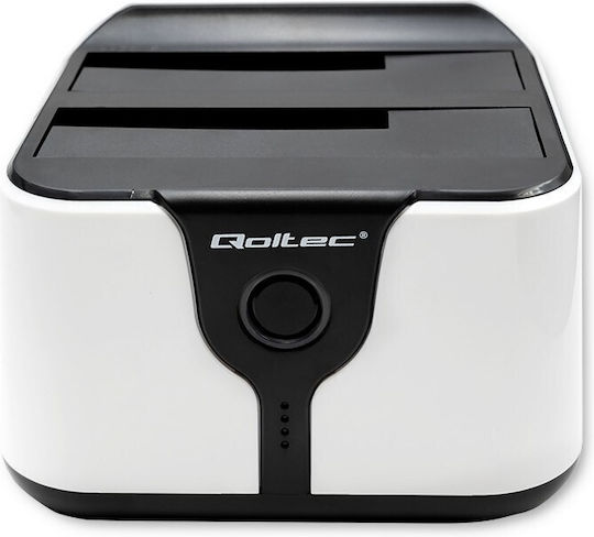 Qoltec Docking Station for 2 Hard Drives SATA 2.5" / 3.5" with Connection USB 3.0 (50309)