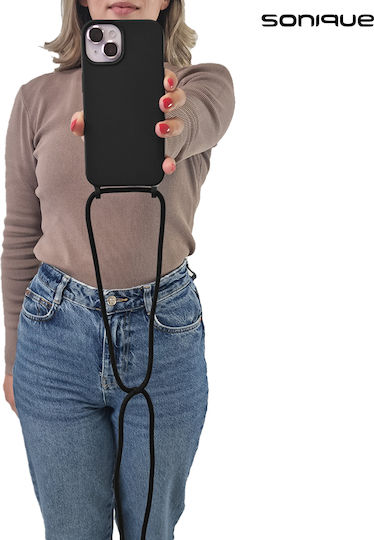 Силиконов калъф с връзка Carryhang Sonique Xiaomi Xiaomi 14t Pro Черен