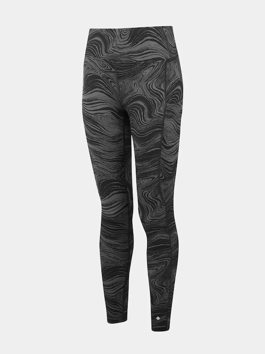 Schulung Frauen Leggings Hochgeschnitten Black/charcoal